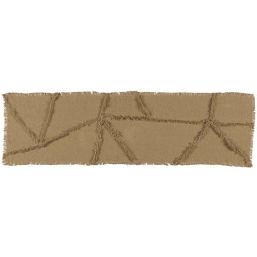 Burlap Natural Reverse Seam Patch Runner 13x48 VHC Brands - The Fox Decor